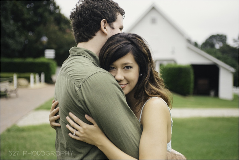 Barn Rustic Chic Engagement Photography Oak View Park Raleigh NC
