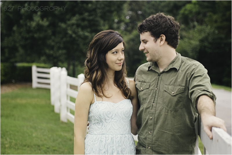 Barn Rustic Chic Engagement Photography Oak View Park Raleigh NC