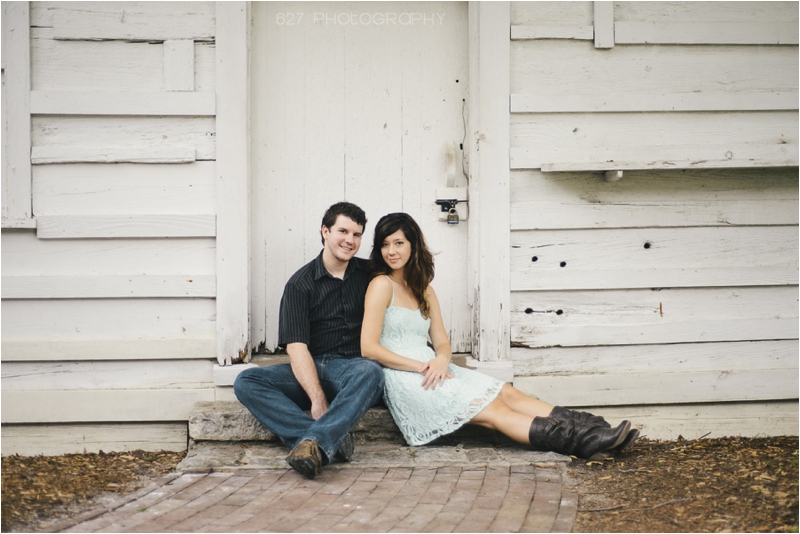Rustic Engagement Session NC Wedding Photography at Oak View Historic Park