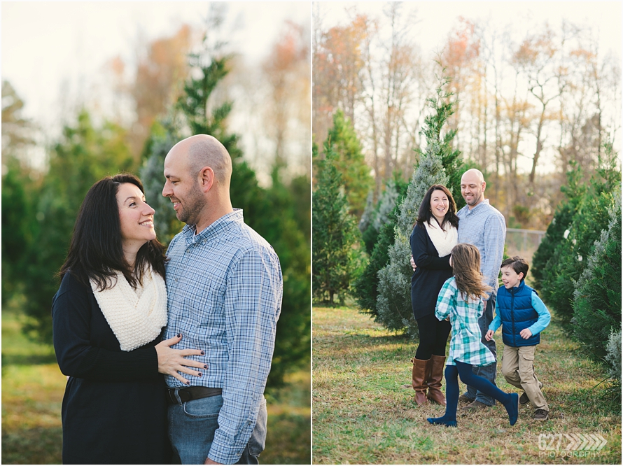 Family Portraits at Christmas Tree Farm