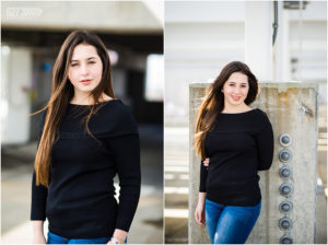 senior portraits parking deck