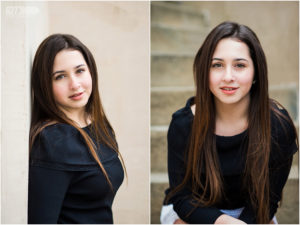 senior portraits stairs