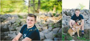 senior portraits at lake