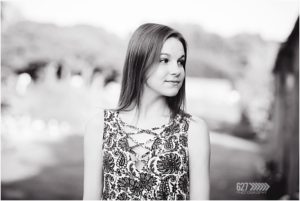 black and white senior portraits