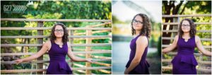 high school senior portraits with fence