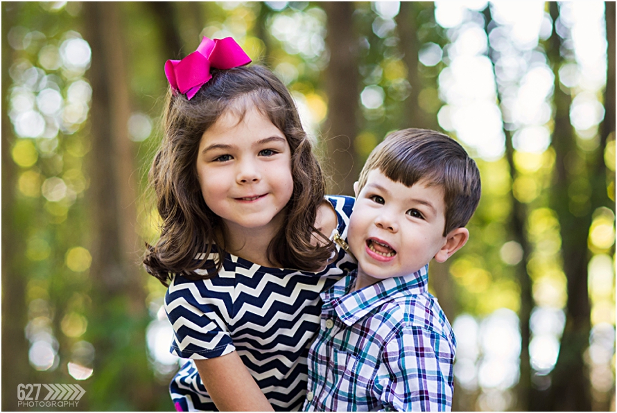 brother and sister fall portraits