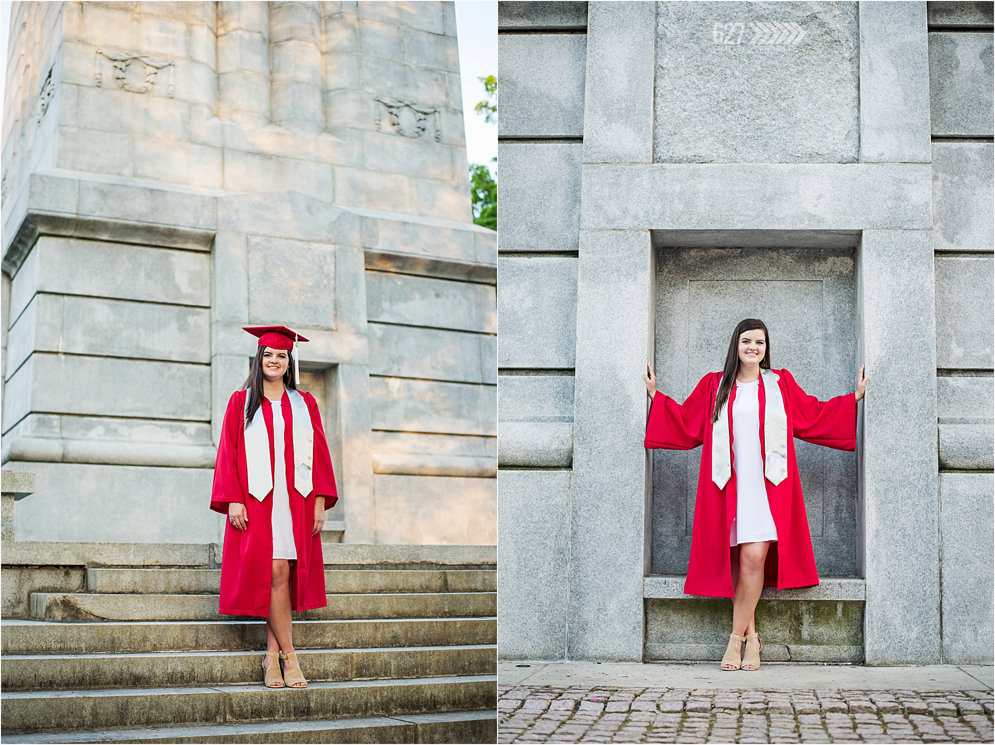 NCSU Bell Tower Cap and Gown College Senior Portraits