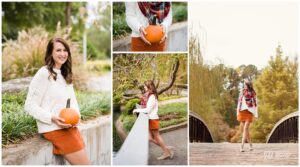 Fall Senior Portraits with Pumpkin