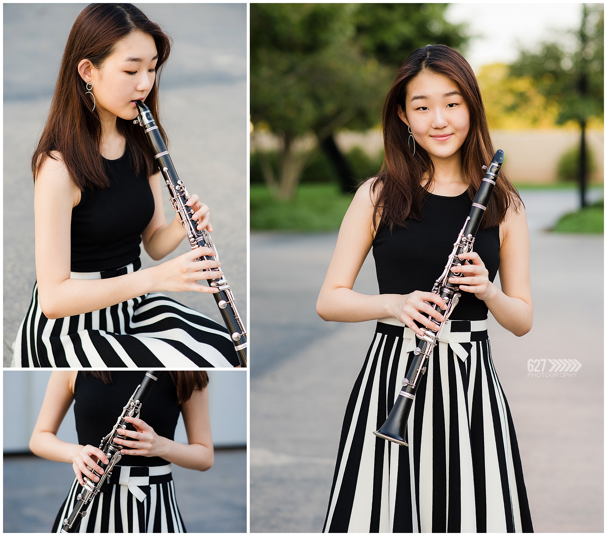 Senior girl with clarinet