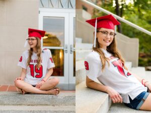 NC State Grad Cap and Gown Pictures