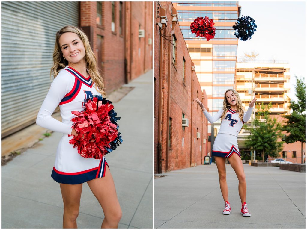 Senior Girl Apex Cheerleader Senior Portraits