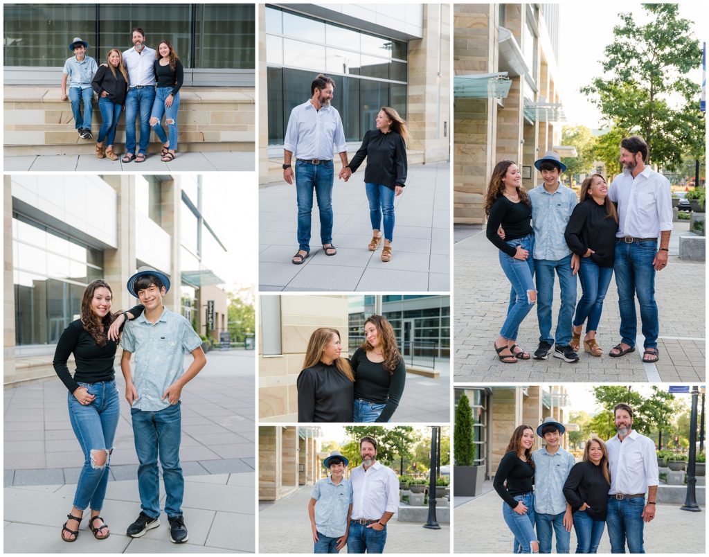 Family portraits in downtown Raleigh