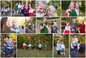 Large Extended Family Portrait Session at Yates Mill