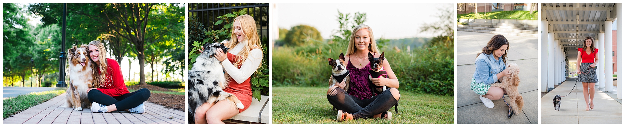Pets in senior pictures