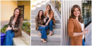 Business partners posing together for professional branding photos