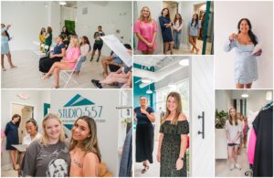 backstage at the fashion show