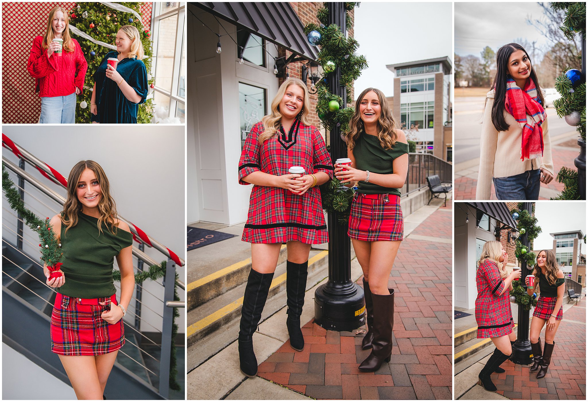 Class of 2026 Senior Model Team holiday photoshoot in Raleigh, NC