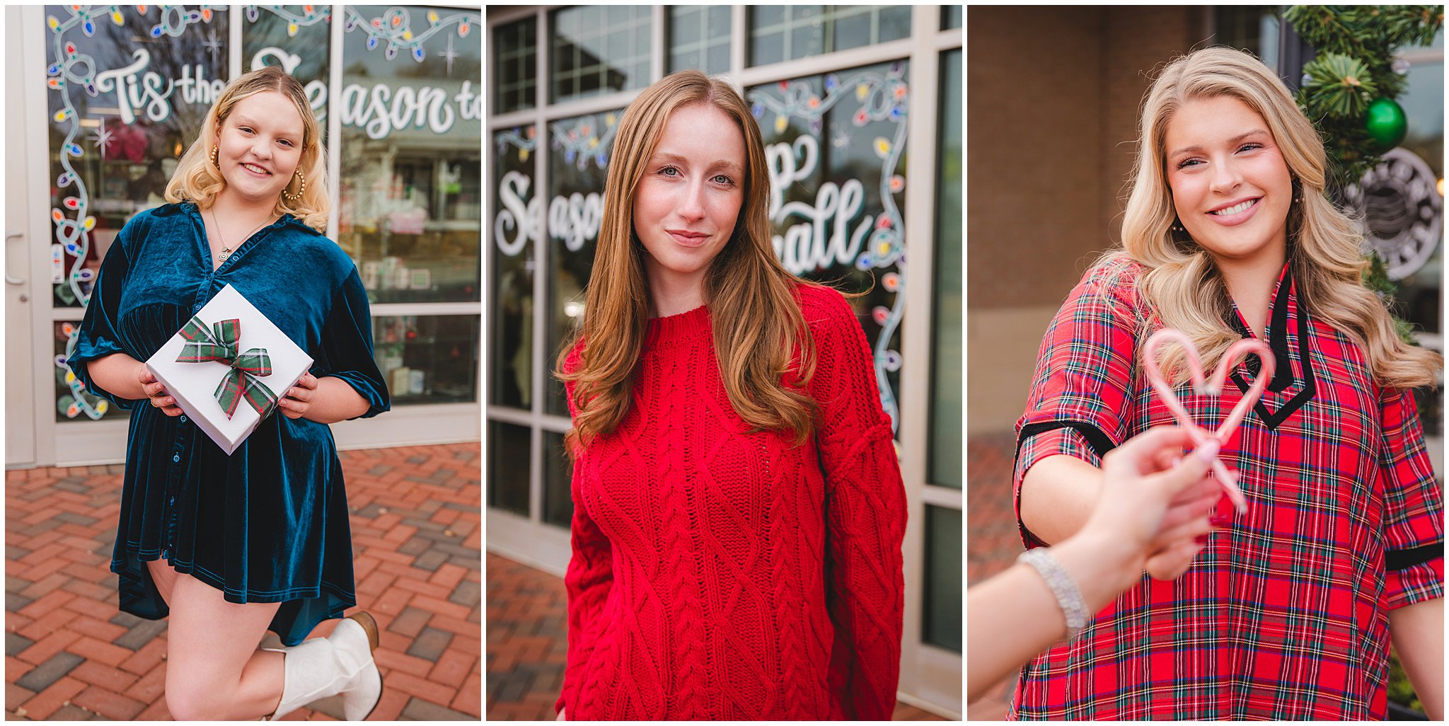 Class of 2026 Senior Model Team holiday photoshoot in Raleigh, NC