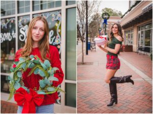 Class of 2026 Senior Model Team holiday photoshoot in Raleigh, NC