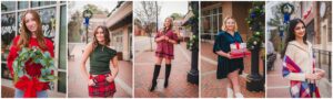 Class of 2026 Senior Model Team holiday photoshoot in Raleigh, NC