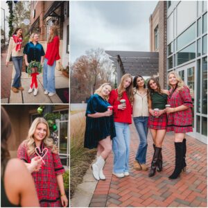 Class of 2026 Senior Model Team holiday photoshoot in Raleigh, NC