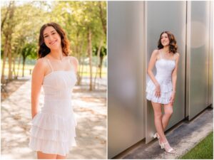 Apex Friendship High School senior photos at NC Museum of Art in Raleigh NC