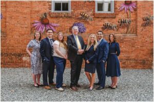 Financial planning team photographed on location in Durham, North Carolina during a branding session.