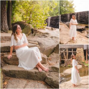Historic Yates Mill senior photos Raleigh North Carolina