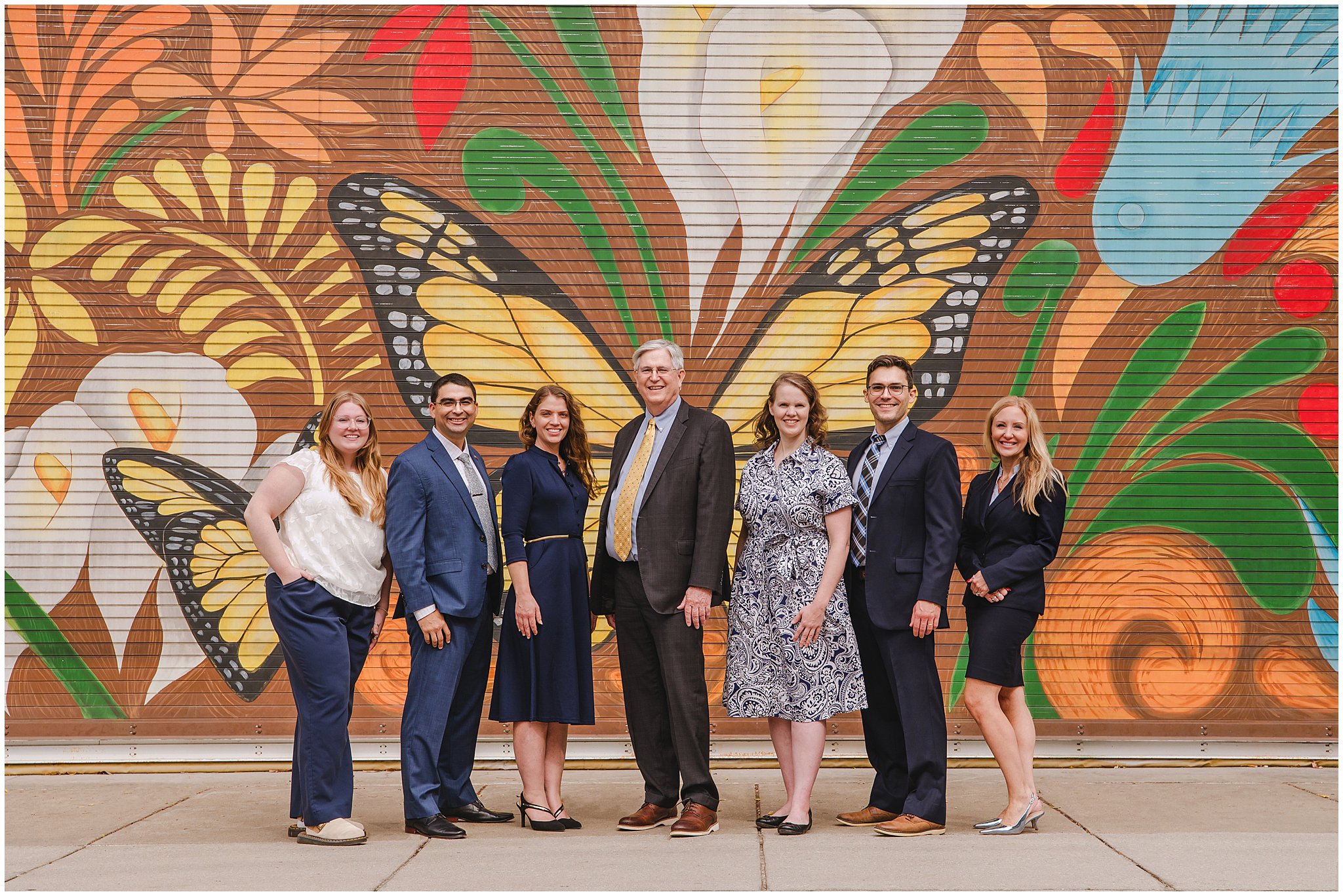 Financial planning team photographed on location in Durham, North Carolina during a branding session.