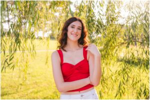 senior portraits at NC Museum of Art in Raleigh NC for Apex Friendship senior