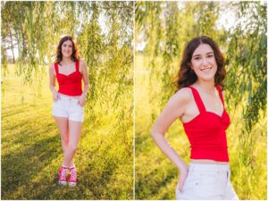 senior portraits at NC Museum of Art in Raleigh NC for Apex Friendship senior