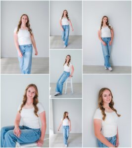 Class of 2027 Senior Model Team headshots in Apex NC