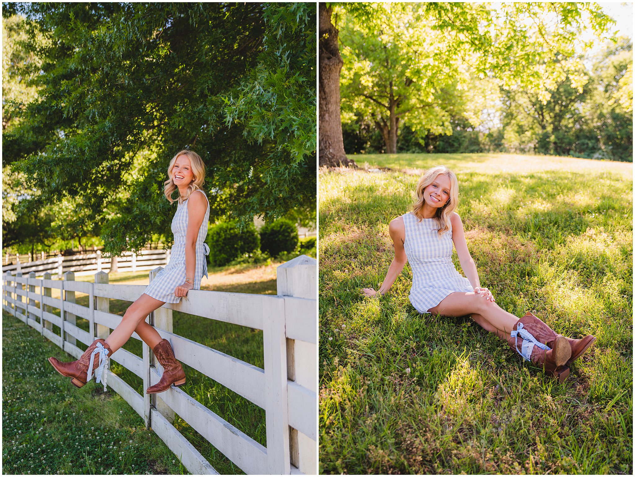 Cowboy boots with Carolina blue ribbon representing UNC Chapel Hill during senior session
