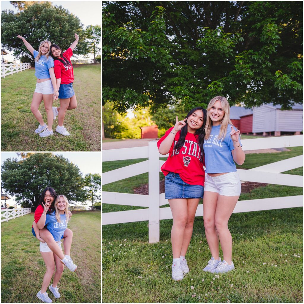 627 Photography Senior Model Team wearing college T-shirts